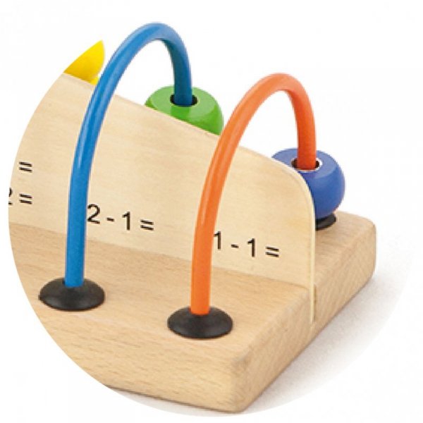 Viga Toys Edukacyjne Liczydło drewniane do Liczenia Szkolne Montessori