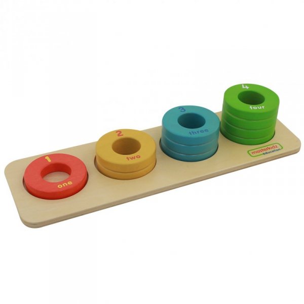 MASTERKIDZ Gra Nauka Liczenia Kolorów Rozmiarów Układanka Montessori