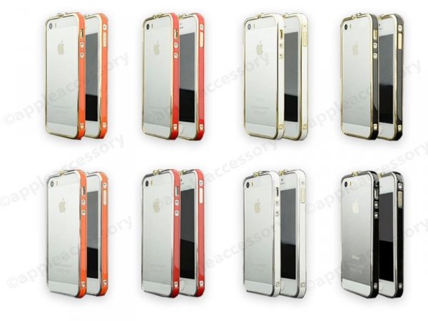 Designer Metal Case Bumper iPhone 5 5S Etui
