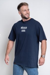 T-shirt oversize BAILALO LOCO granat 