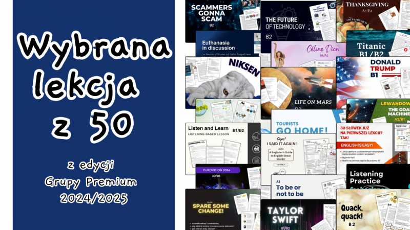 Wybrana Lekcja z 50 Dostępnych na Liście - Lekcje z Grupy Premium 24/25