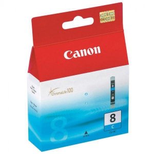 Canon oryginalny ink / tusz CLI-8 C, 0621B028, 0621B006, cyan, blister z ochroną, 420s, 13ml