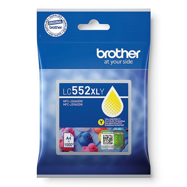 Brother oryginalny ink / tusz LC552XLY, yellow, 1500s