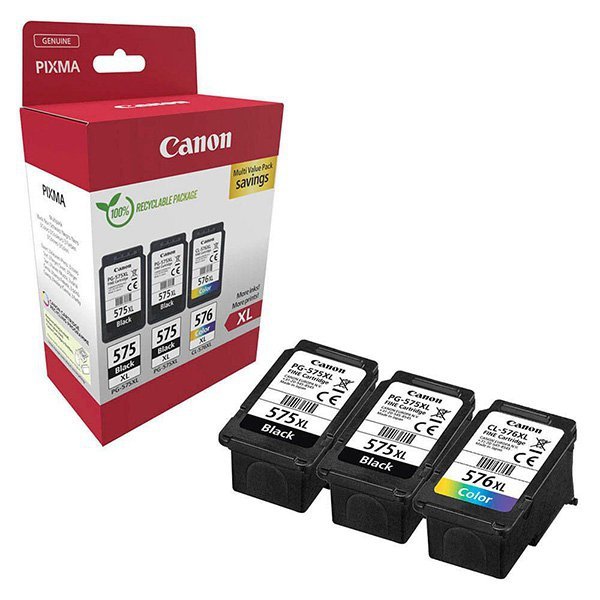 Canon oryginalny ink / tusz PG-575XL/CL-576XL, 5437C004, CMYK, 2*400/1*300s