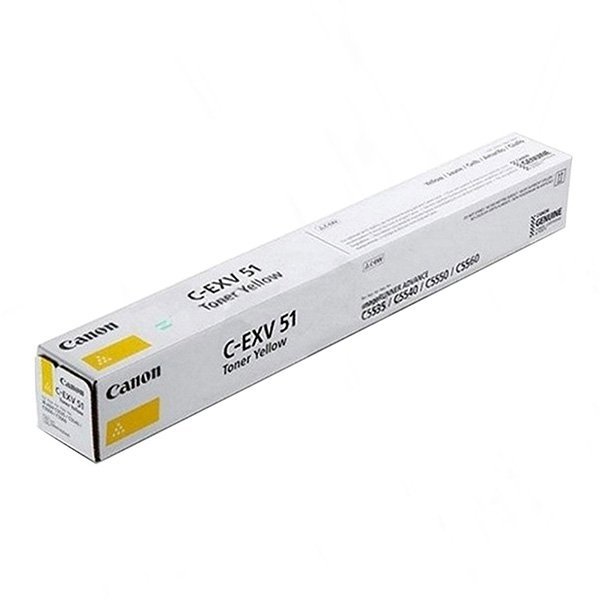 Canon oryginalny toner CEXV51, 0484C002, yellow, 60000s