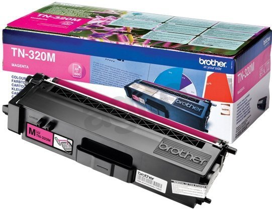 Toner oryginalny Brother TN320M magenta do HL-4140CN / HL-4150CDN / HL-4570CDW / DCP-9055CDN / DCP-9270CDN / MFC-9460CDN  na 1,5 tys. str. TN-320M