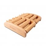 Drewniany masażer stóp inSPORTline Eallona ∙ 10 rolek ∙ drewno lotosu ∙ antypoślizgowy spód ∙ poprawa krążenia