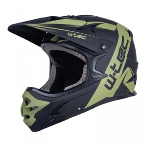 Kask downhillowy W-TEC Richpike ∙ full face ∙ 14 otworów wentylacyjnych ∙ regulowany daszek ∙ skorupa ABS ∙ lekki ∙ podwójne zap