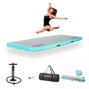 Ścieżka akrobatyczna Airtrack inSPORTline Airstunt 300x100x10 cm ∙ z pompką ∙ nośność 500 kg ∙ wodoodporna ∙ pokrowiec w zestawi