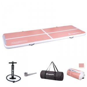 Ścieżka akrobatyczna Airtrack inSPORTline Airstunt 400x100x10 cm ∙ z pompką ∙ nośność 650 kg ∙ wodoodporna ∙ pokrowiec w zestawi