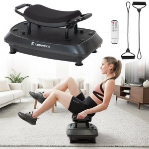 Dwupoziomowa platforma wibracyjna inSPORTline Duonique ∙ 3 wibracje ∙ 30 prędkości ∙ 6 programów ∙ pilot zdalnego sterowania ∙ n