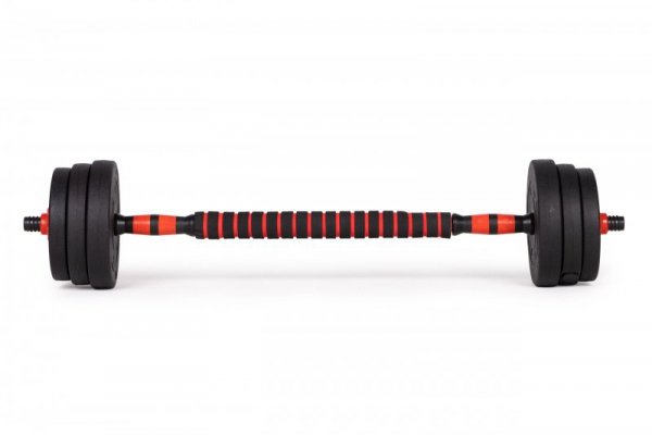 Hantle regulowane 2 x 15 kg sztanga zestaw 30 kg gryf
