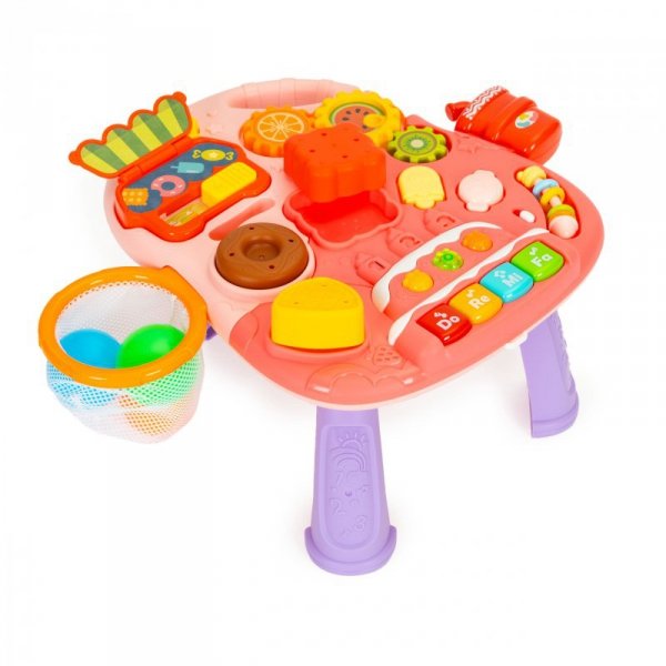 Pchacz jeździk hulajnoga stolik interaktywny edukacyjny 4w1 dla dzieci