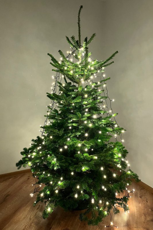 Kurtyna świetlna 160 lampek LED na choinkę