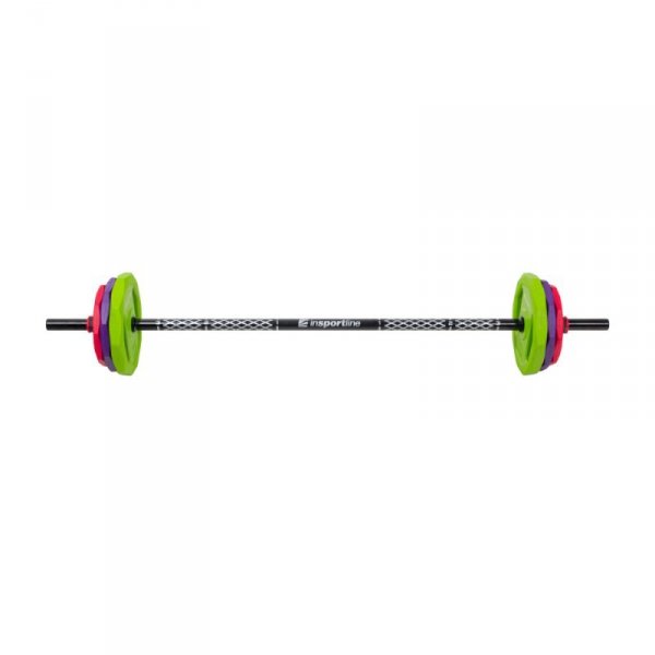 Zestaw sztanga + obciążniki inSPORTline Pumpino 4-19 kg
