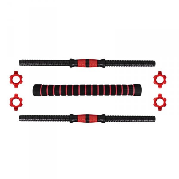 Zestaw hantli z z gryfami inSPORTline CEMBAR 3w1 40 kg ∙ regulowane ∙ łącznik do sztangi ∙ uchwyty prążkowane ∙ 2 gryfy jednoręc