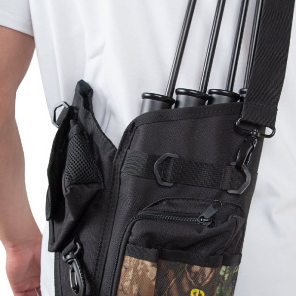 Kołczan uniwersalny inSPORTline Romanat ∙ pojemność 24 strzałów ∙ 4 komory ∙ pasek regulowany