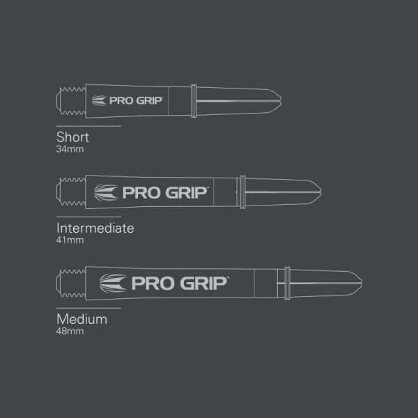 Nasadki do lotki Target Pro Grip Spin Clear Intermediate 3x3 szt.