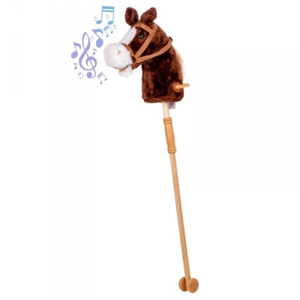Hobby Horse koń na kiju z kółeczkami oraz dźwiękiem inSPORTline Arklino
