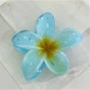 Spinka do włosów klamra XL kwiat niebieski ombre 7,5x8cm SP285