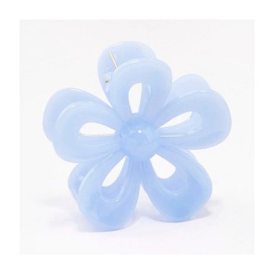 Spinka do włosów klamra niebieska XL kwiat 6,5 x 7cm SP276N