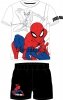 Piżama Spiderman letnia biało-czarna