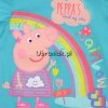T-shirt Świnka Peppa Tęcza niebieski