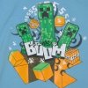 T-shirt Minecraft Boom niebieski