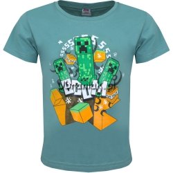 T-shirt Minecraft Boom zielony