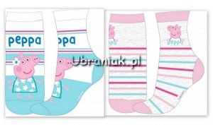 Skarpetki Świnka Peppa dla dziewczynki 2-pak