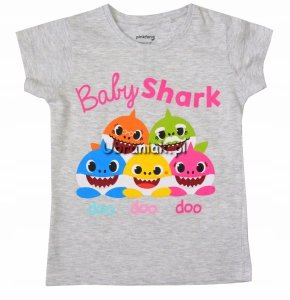 Koszulka BABY SHARK szara