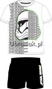 Piżama Star Wars letnia biało-czarna