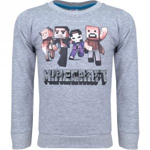 Bluza Minecraft szara dla chłopca 