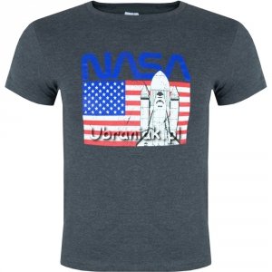 Koszulka NASA Rakieta szara