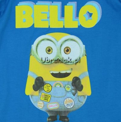 Bluzka Minionki Bello niebieska