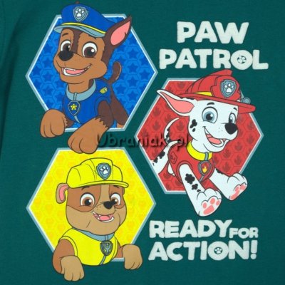 Koszulka Psi Patrol Action zielona