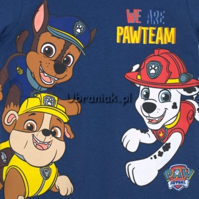 Piżama Psi Patrol niebiesko-czerwona