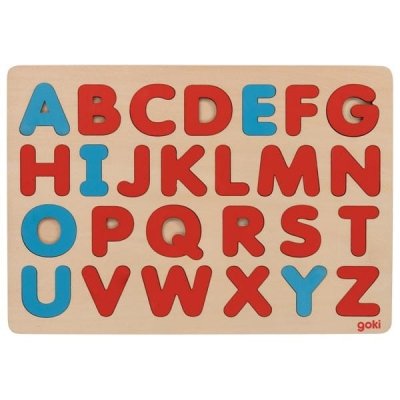 Puzzle alfabet w nurcie Montessori