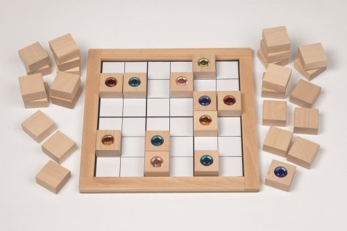 Gra Sudoku dla dzieci kolory diamenty