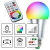 C2_tds0565_Zestaw żarówek kolorowych LED RGB + piloty - 4 szt.