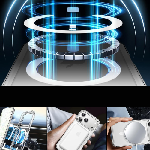 ETUI DO IPHONE 17 PRO MAX CASE + SZKŁO 9H WZMACNIANE 360°CLEAR +UCHWYT RING (tds0743)