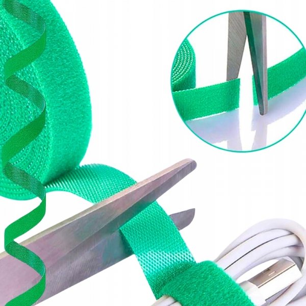 10x RZEP TAŚMA DO KWIATÓW POMIDORÓW WIĄZANIA ROŚLIN KRZEWÓW DRZEWEK KABLI ( tds0521a)