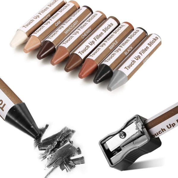 ZESTAW DO NAPRAWY MEBLI PANELI DREWNA NA RYSY MARKERY + WOSKI - TRWAŁY 17W1 ( tds0781)