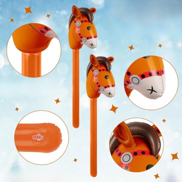 tds0941_Koń na kiju Dmuchany Konik na Patyku HOBBY HORSE