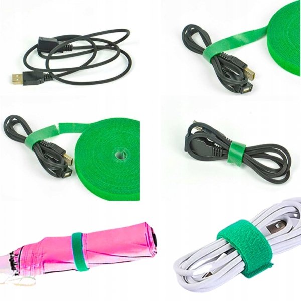 10x RZEP TAŚMA DO KWIATÓW POMIDORÓW WIĄZANIA ROŚLIN KRZEWÓW DRZEWEK KABLI ( tds0521a)