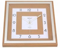 Zegar ścienny - brązowy 