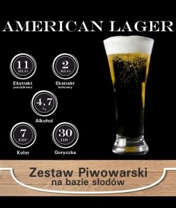 Surowce piwowarskie na 23L - American Lager