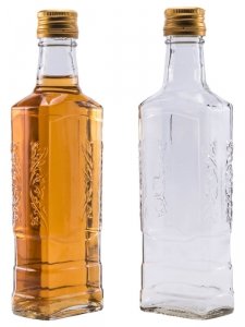 Butelka na whiskey, nalewki, sok - Moskwa 250 ml