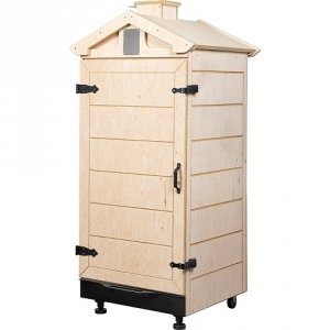 Komora wędzarnicza z atestowanej sklejki, bezramowa 200L, z kółkami