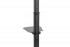 Digitus Stojak mobilny pojedynczy z półką, 1xLCD, max. 70, max. 50kg, VESA max. 600x400 pivot